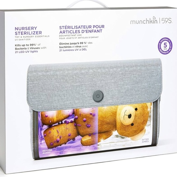 Brand new sealed in box Munchkin® 595™ UV Cleaning Bag, Grey - Picture 5 of 5